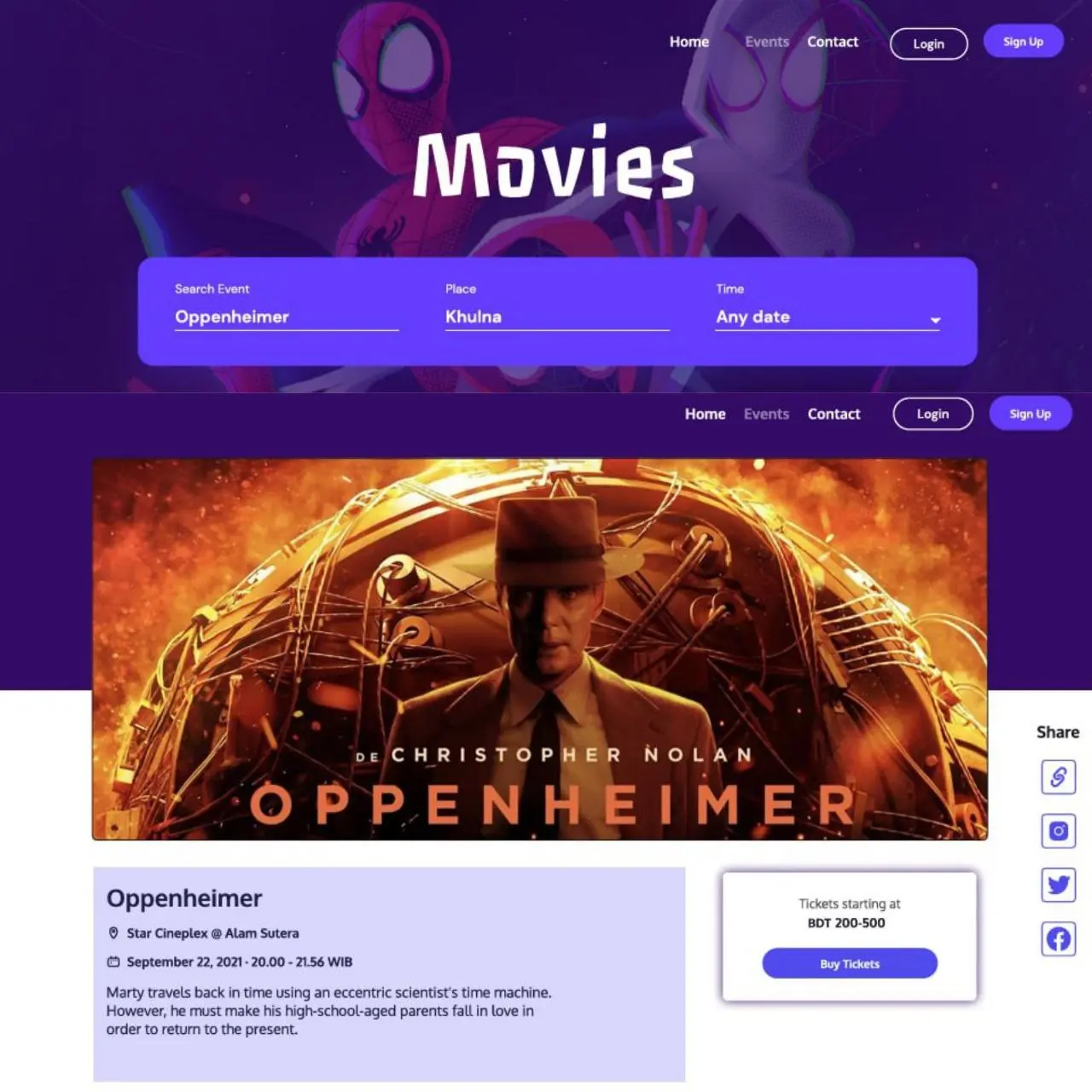 Eventor.com - An Event Management Website